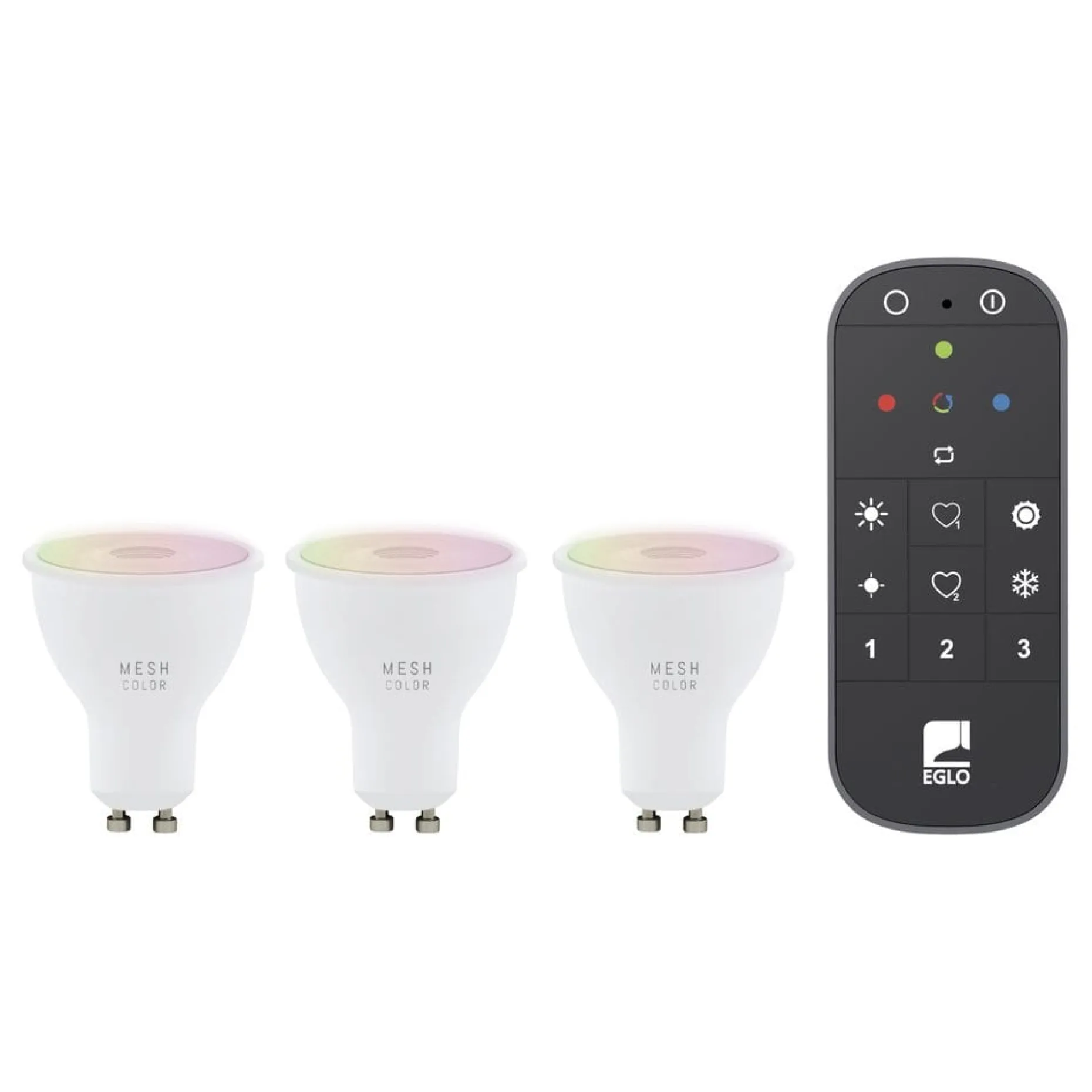Lyskilde 3xLM-ZIG-RGB/CCT GU10 4,5W+1XFB