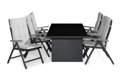 Majestic Spisegruppe 210x100 + 6 Monaco Posisjonsstol m Pute