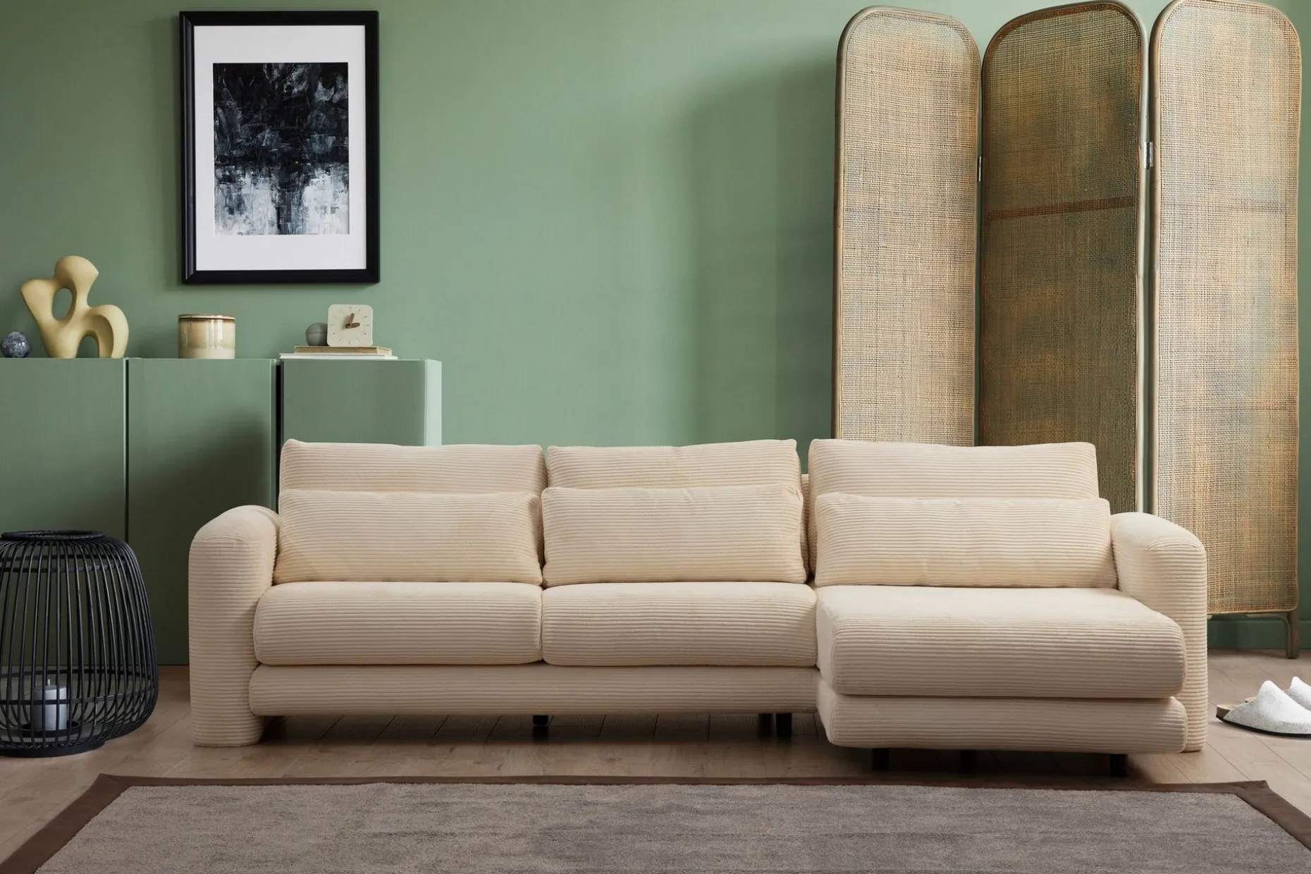 Makhan Sofa med Sjeselong 3-seter