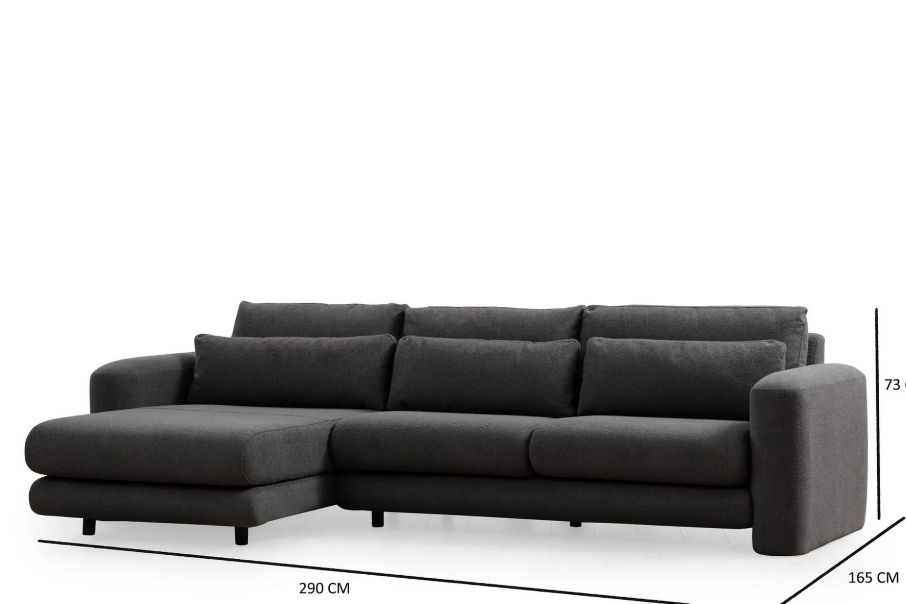 Makhan Sofa med Sjeselong 3-seter