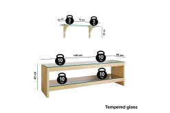 Malmby TV-Møbelsett 140 cm