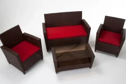Malmo Loungegruppe Kunstrotting Brun