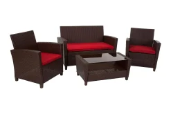Malmo Loungegruppe Kunstrotting Brun