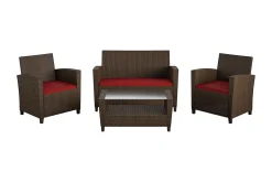 Malmo Loungegruppe Kunstrotting Brun