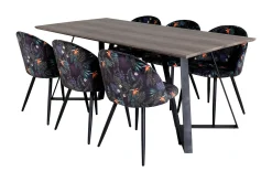 Malvina Spisegruppe 180 cm inkl. 6 Sedavi Stoler