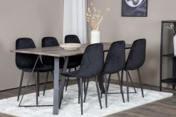 Malvina Spisegruppe 180 cm + 6 stk Ypas Spisestoler