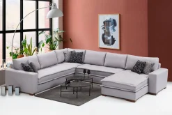 Mamerto Sofa m. Divan 4-seters
