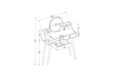 Mamt Sminkebord 90 cm