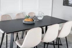 Marina Spisegruppe 180 cm Rektangulær med 6 Polar Stoler