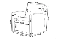 Marino Loungegruppe 146 cm