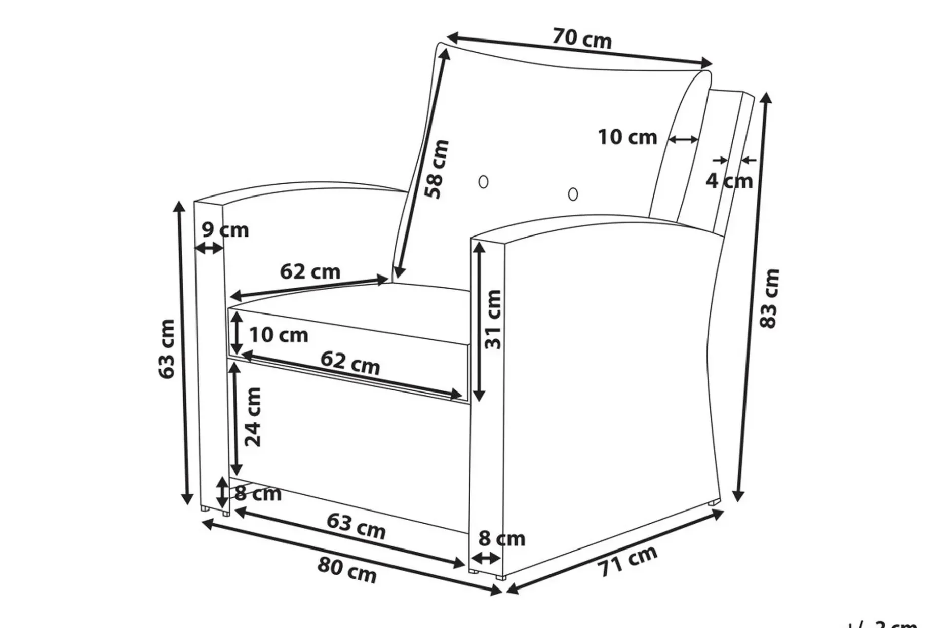 Marino Loungegruppe 146 cm