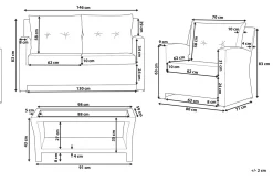 Marino Loungegruppe 146 cm