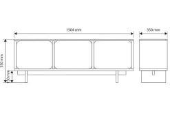 Marinport TV-benk 150 cm