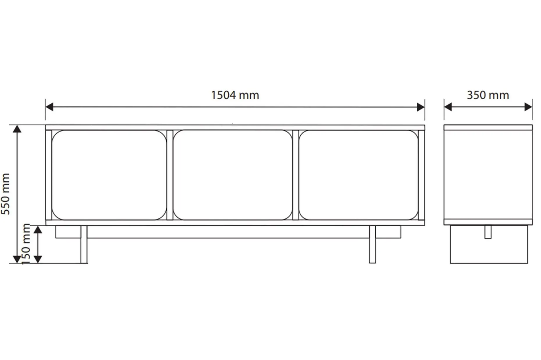 Marinport TV-benk 150 cm