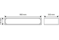 Marinport Veggskap 90 cm