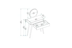 Markas Sminkebord 72 cm