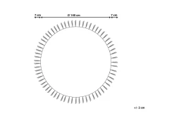 Marts Juteteppe 140 cm Rund