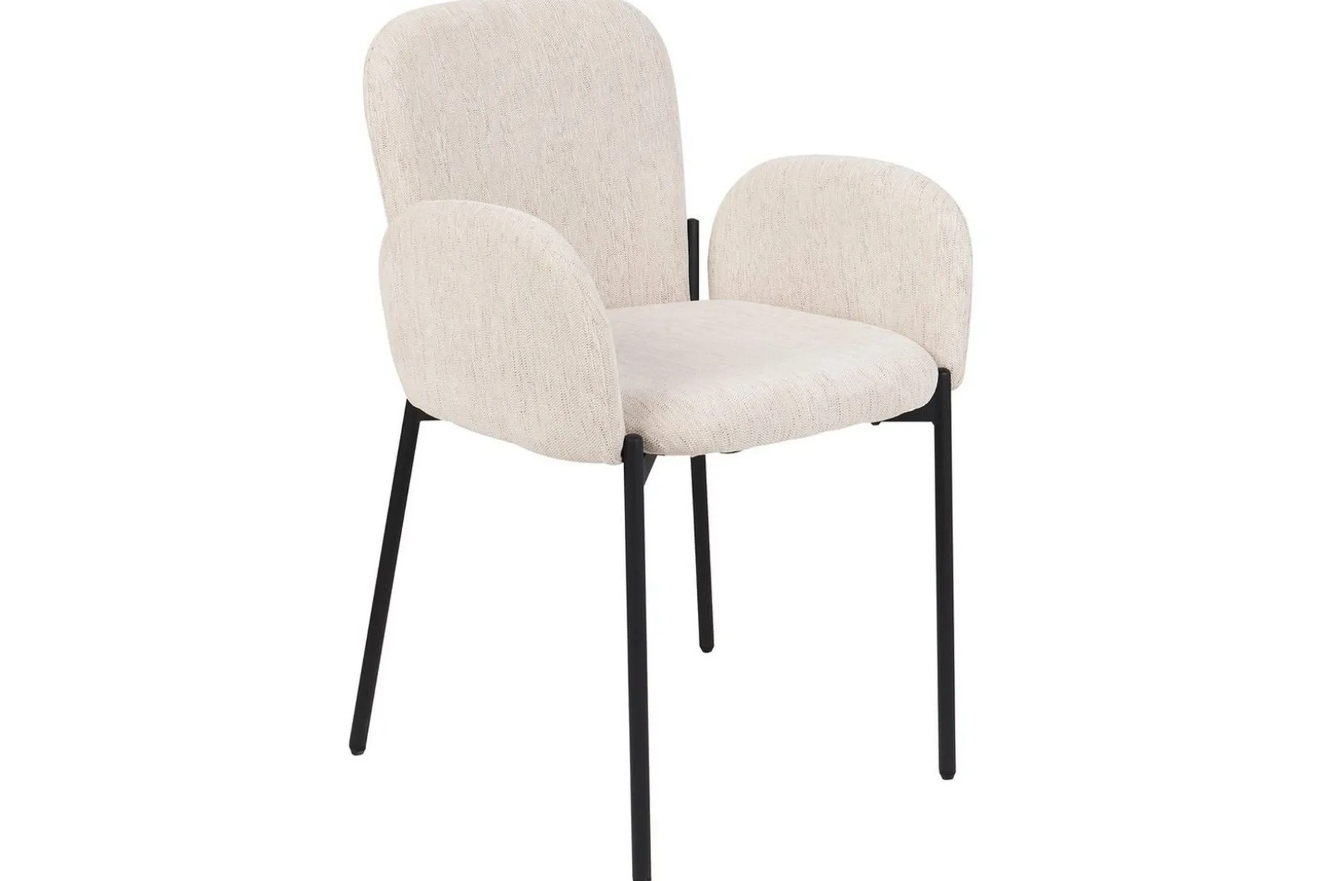 Matsalsstol Beliani Albee set om 2 Beige