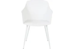 Matsalsstol Beliani Fonda set om 2 White