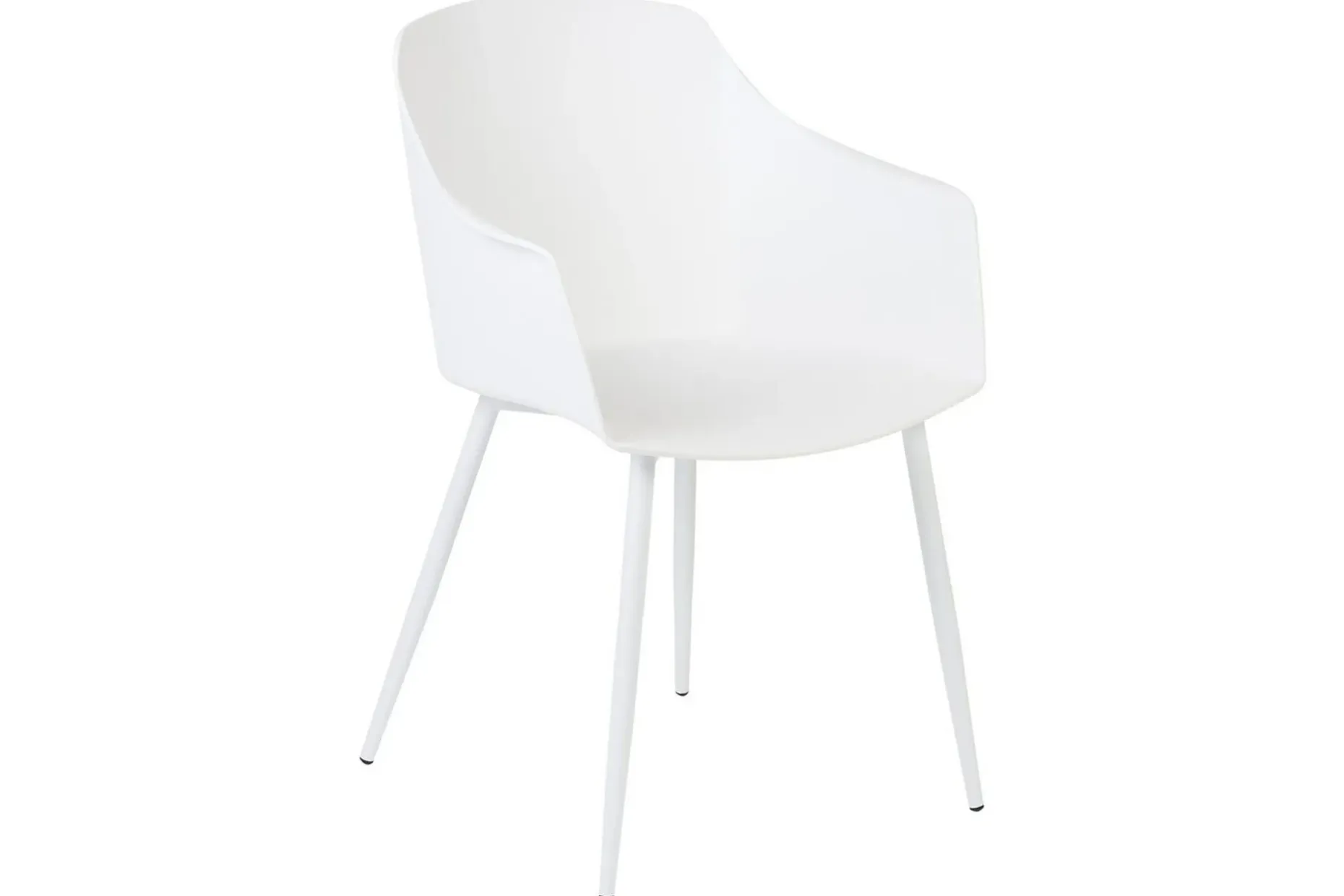 Matsalsstol Beliani Fonda set om 2 White