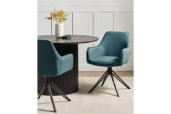 Matsalsstol Beliani Jodar set om 2 Beige-Svart Teal