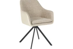 Matsalsstol Beliani Lithia set om 2 Taupe