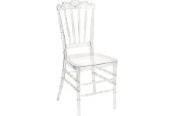 Matsalsstol Beliani Mendon set om 2 Transparent