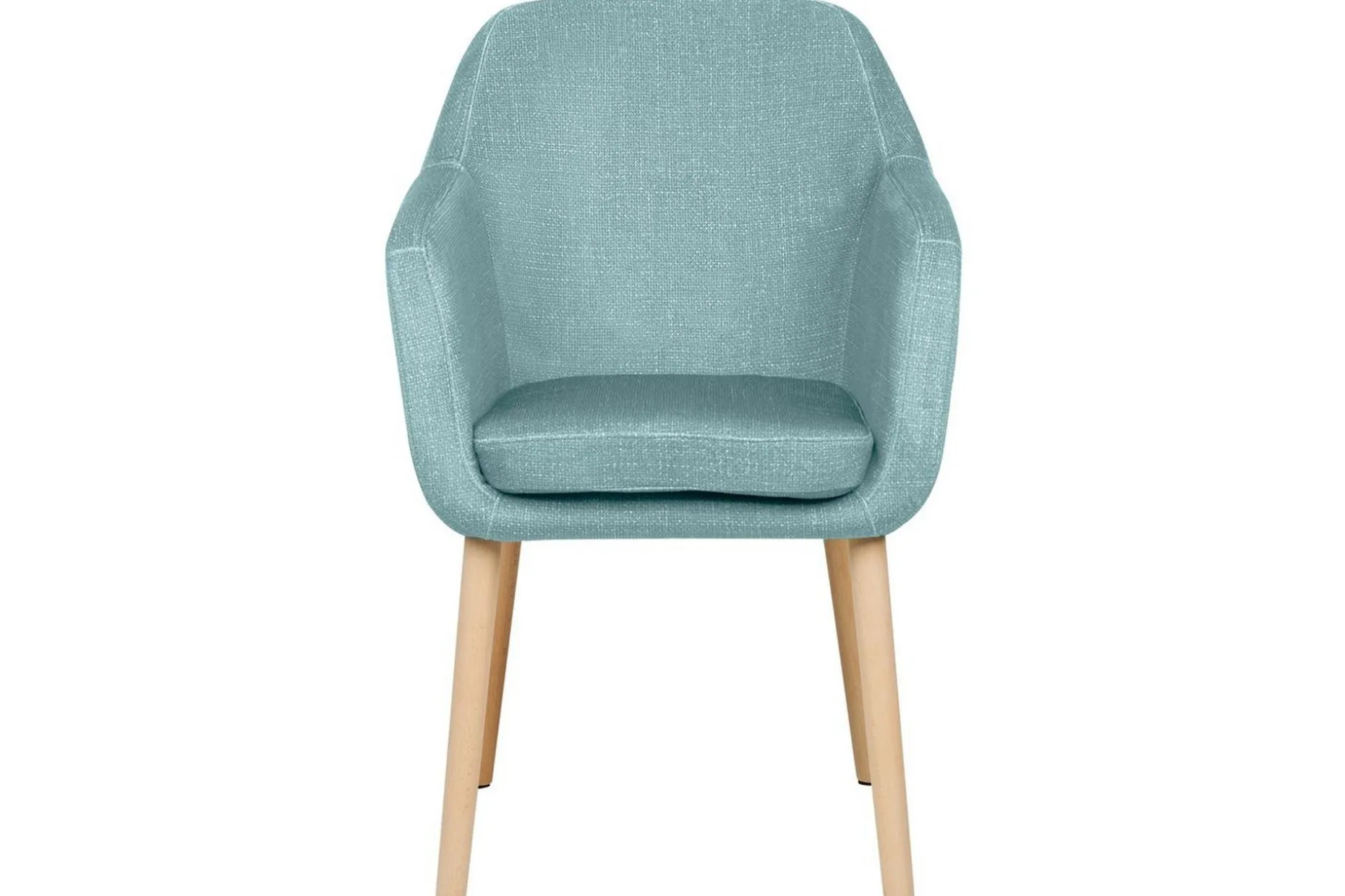 Matsalsstol Beliani Yorkville II Blått-Ljust Trä Light blue