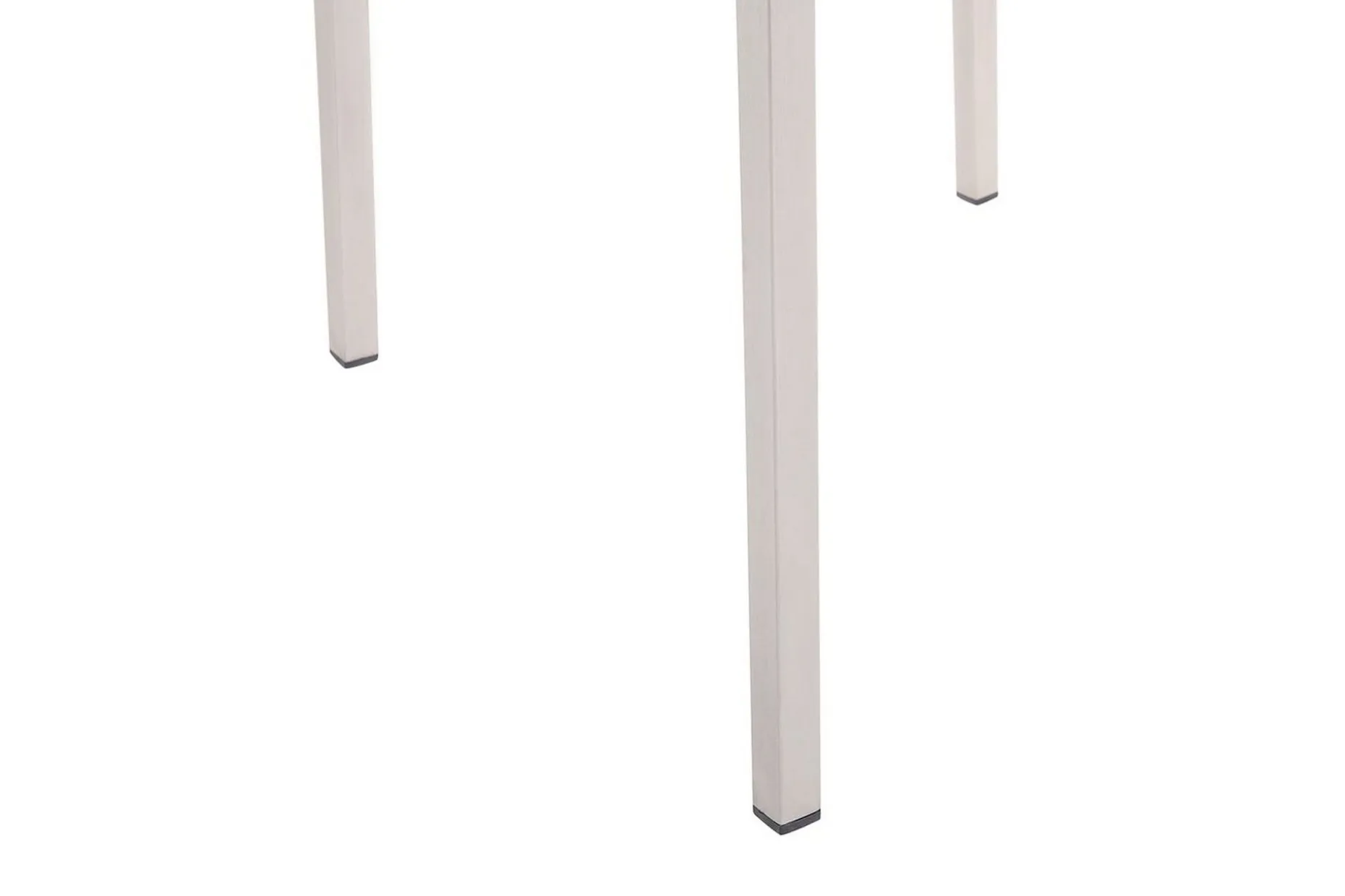 Matstol Beliani Grosseto set om 6 Sandbeige/silver/ljust trä Black||Silver