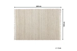Matte beige 140 x 200 cm AFRIN