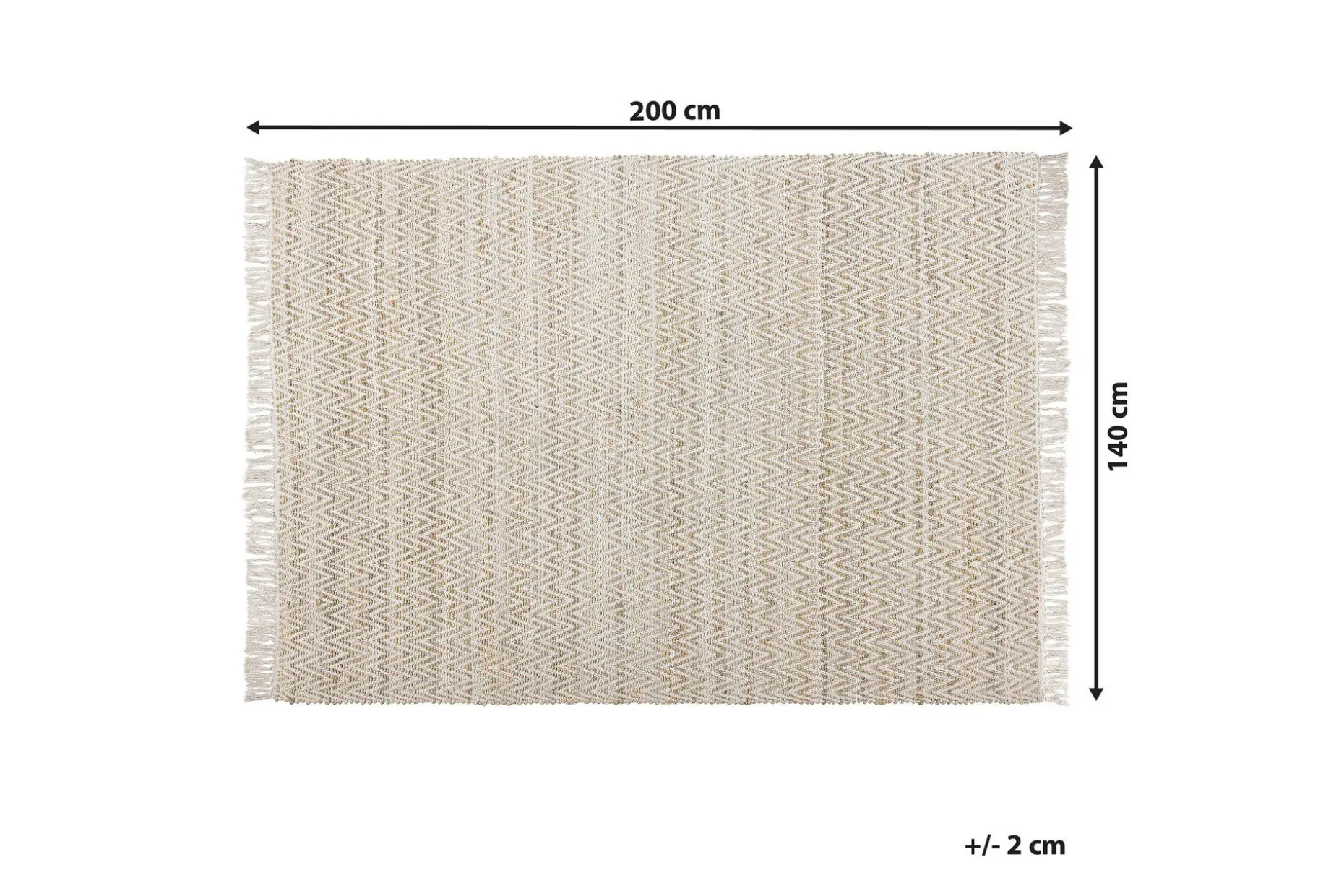 Matte beige 140 x 200 cm AFRIN