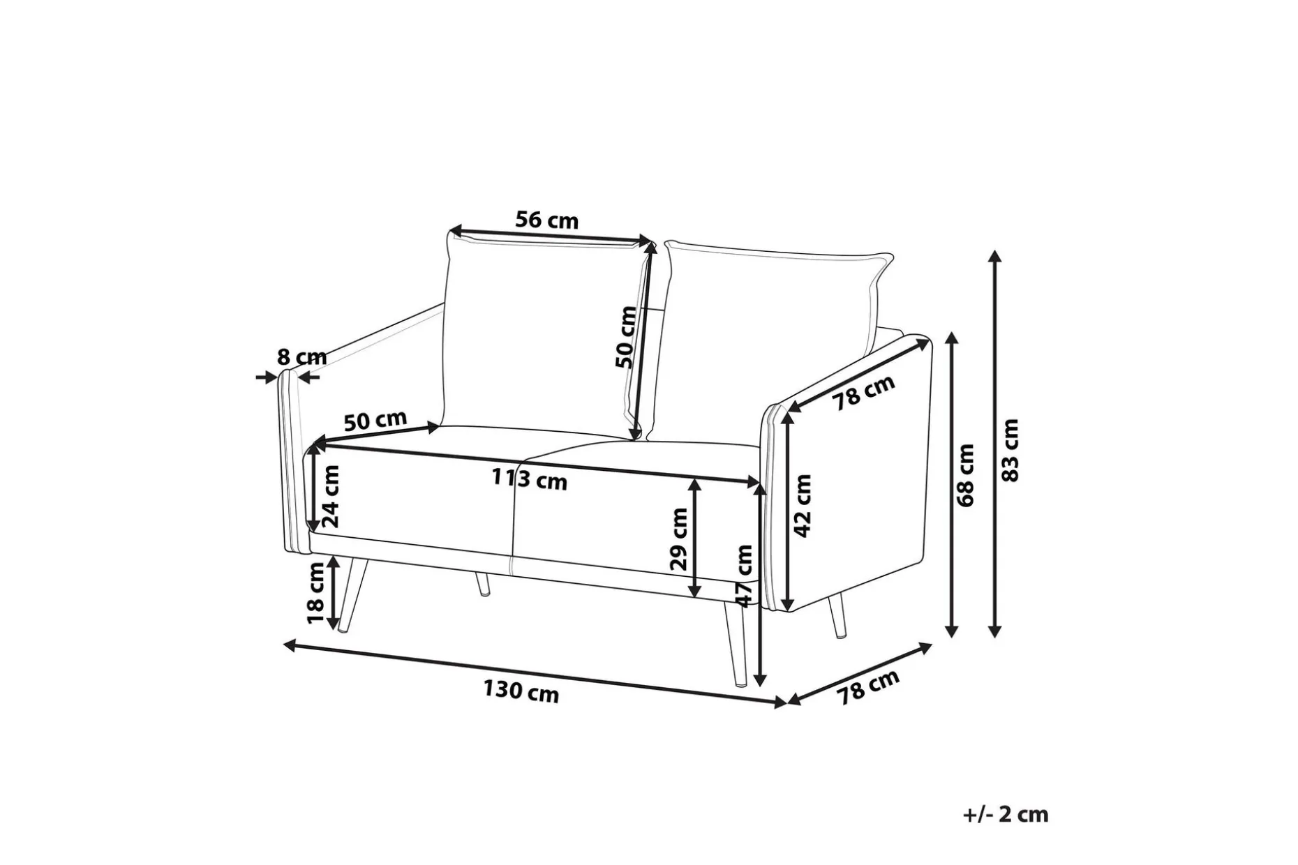 Maurana 2-seters Sofa