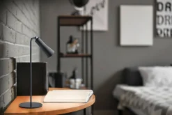 Maxi LED-Bordlampe Oppladbar Mattsvart