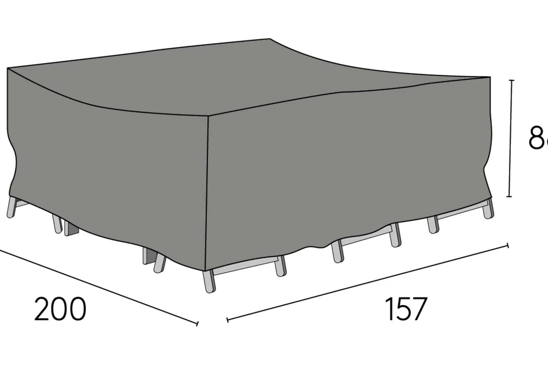 Møbeltrekk 200x157x86 cm