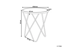 Meerah Sidebord Marmoreffekt