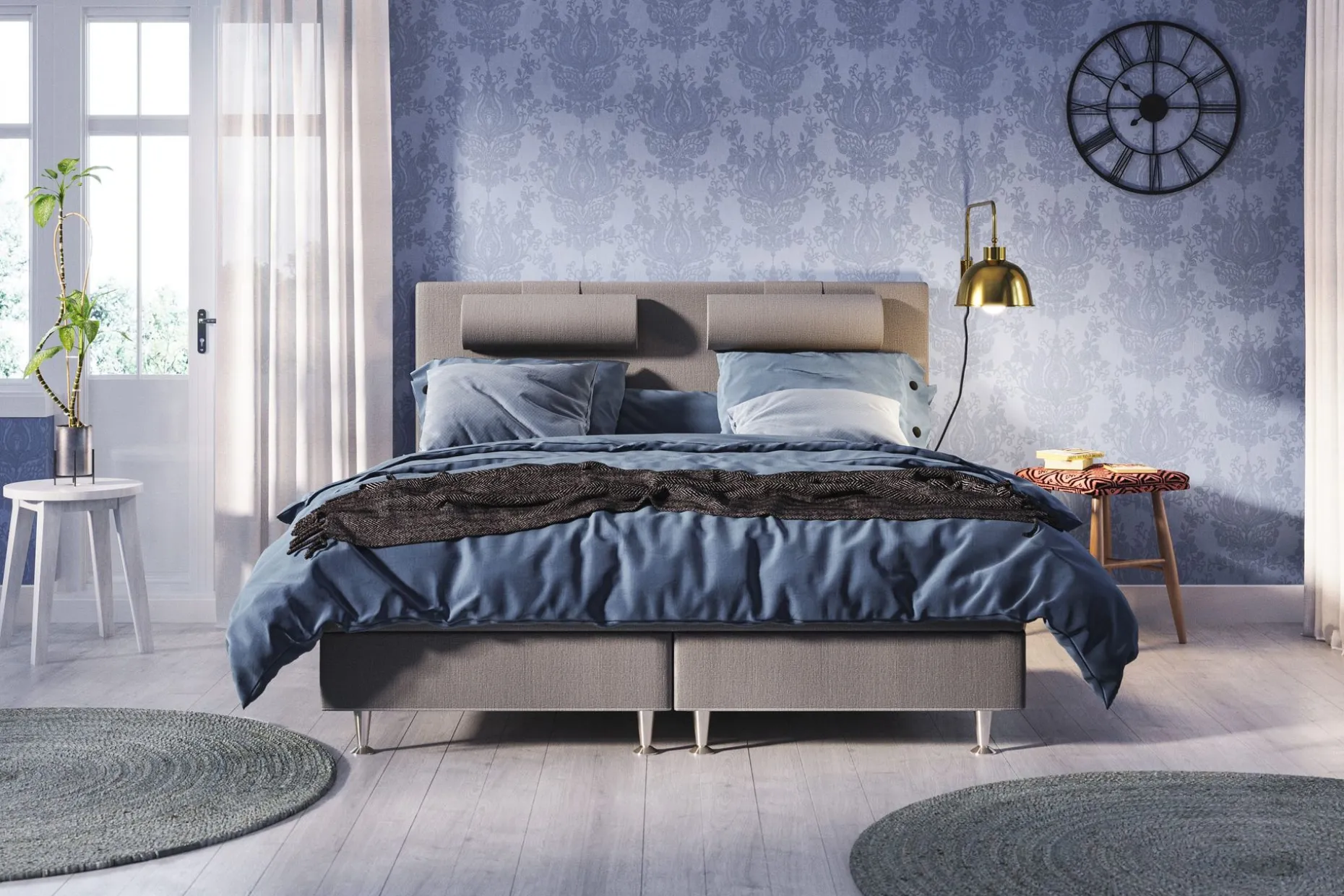 Meja Glatt Sengegavl 140x120