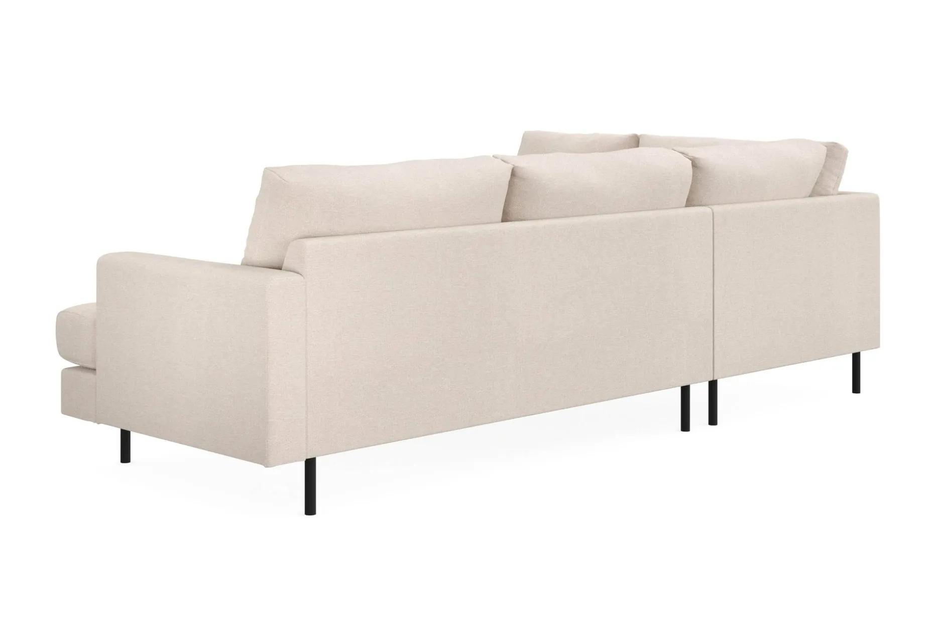 Menard Compact 4-seters Venstrevendt L-formet Sjeselongsofa i Stoff