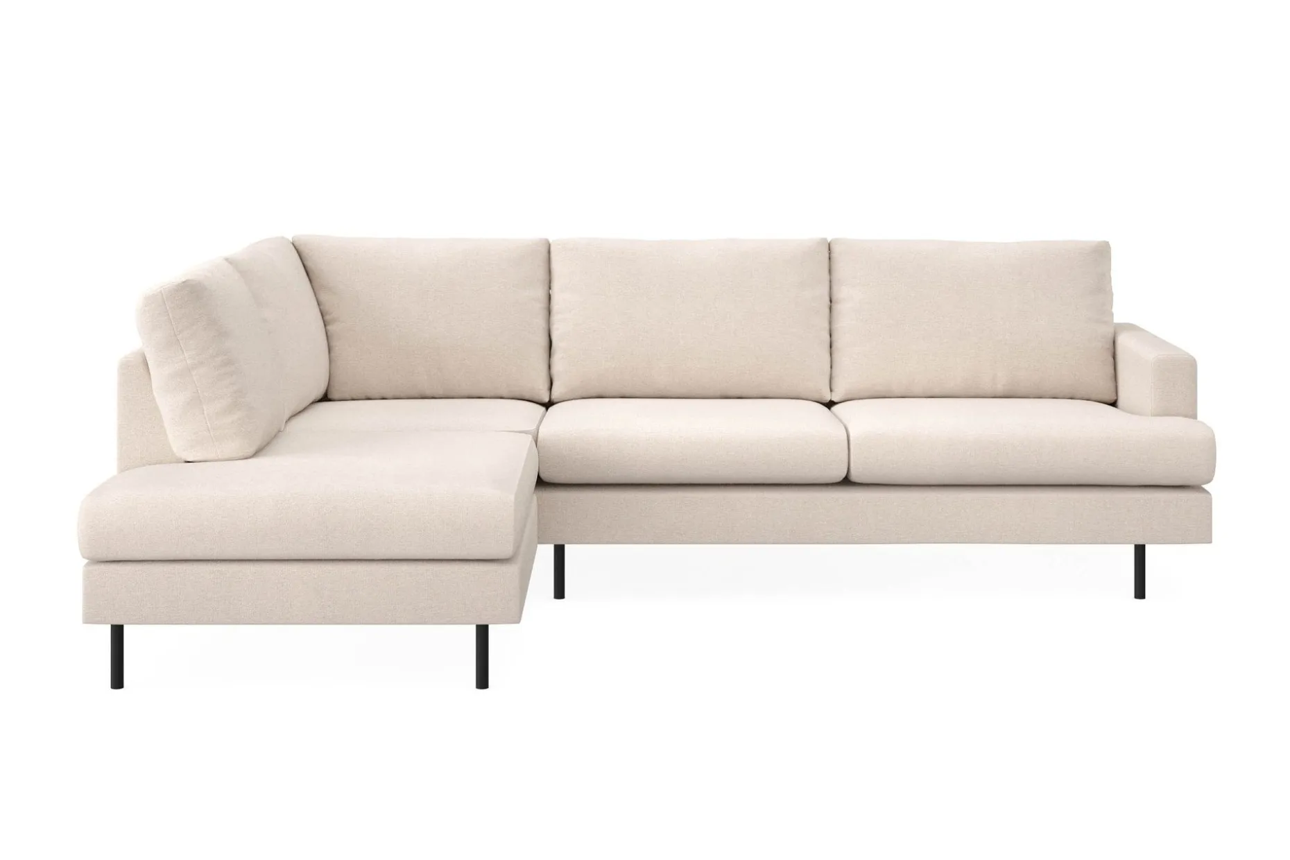 Menard Compact 4-seters Venstrevendt L-formet Sjeselongsofa i Stoff