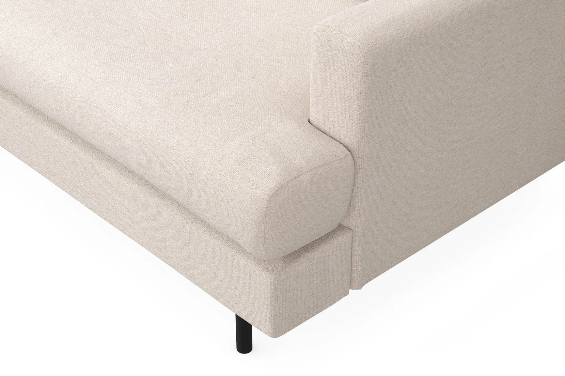 Menard Compact 4-seters Venstrevendt L-formet Sjeselongsofa i Stoff