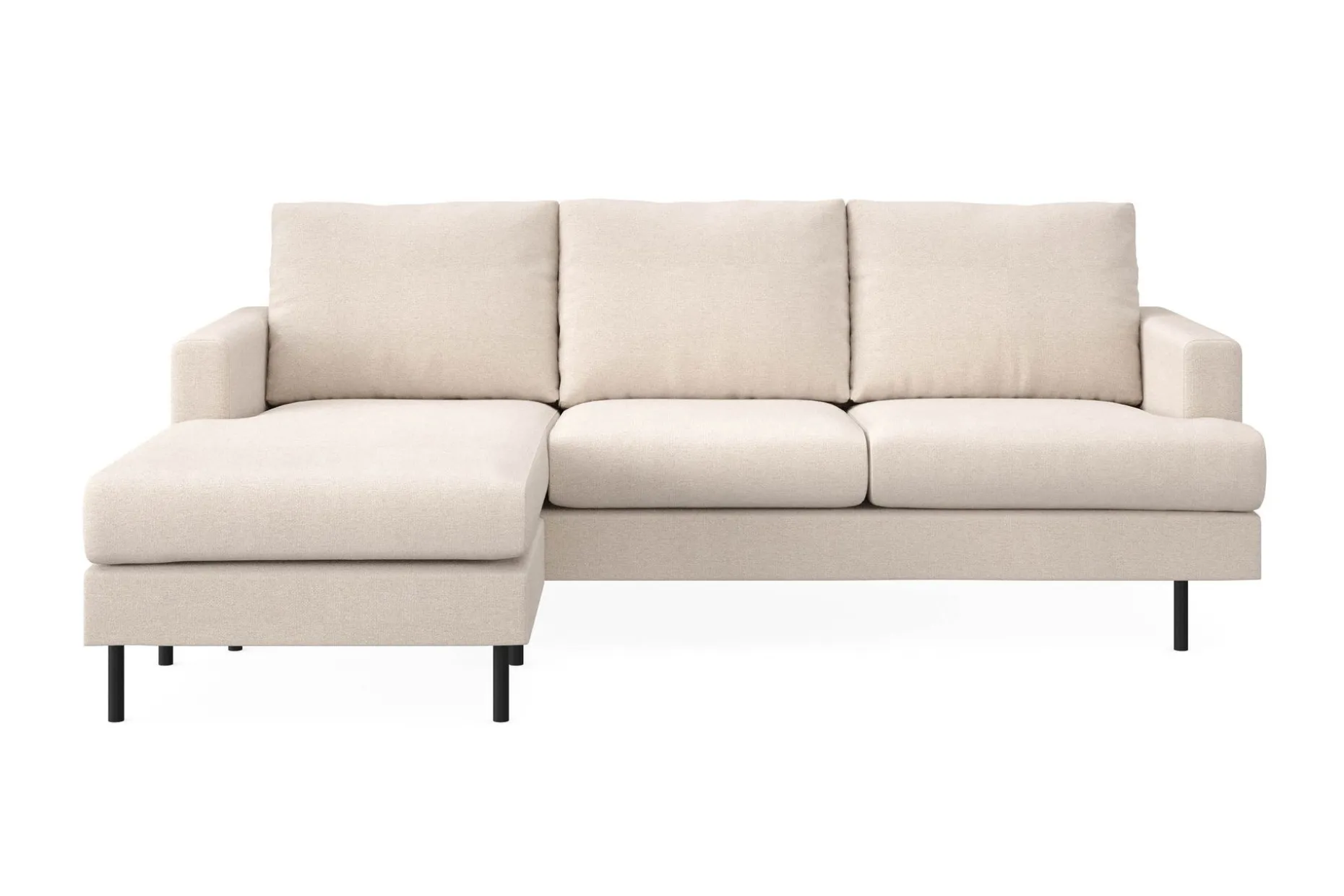 Menard Compact 3-seters Venstrevendt L-formet Divansofa i Stoff