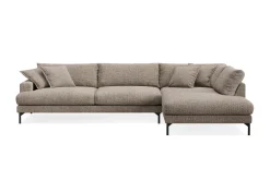 Menard Premium 5-seters høyrevendt L-formet dyp sjeselongsofa i chenille