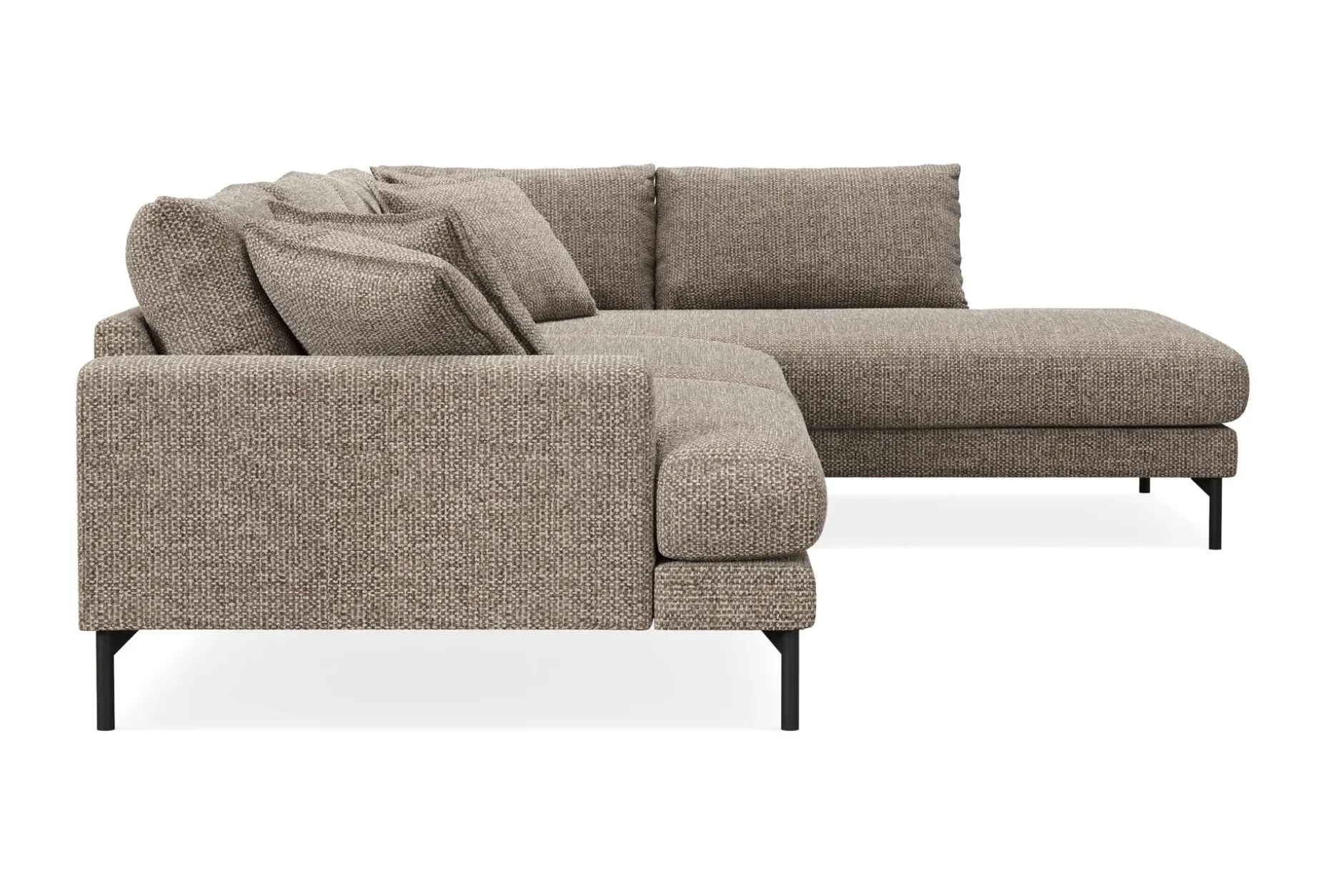 Menard Premium 5-seters høyrevendt L-formet dyp sjeselongsofa i chenille