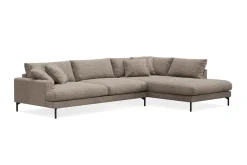 Menard Premium 5-seters høyrevendt L-formet dyp sjeselongsofa i chenille
