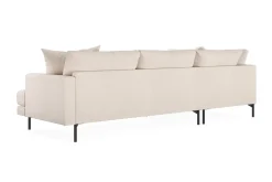 Menard 4-seters Venstrevendt Dyp L-formet Sjeselongsofa i Stoff
