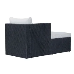 Mendoza l-formet 4-seters sofagruppe i kunstrotting for altan og terrasse