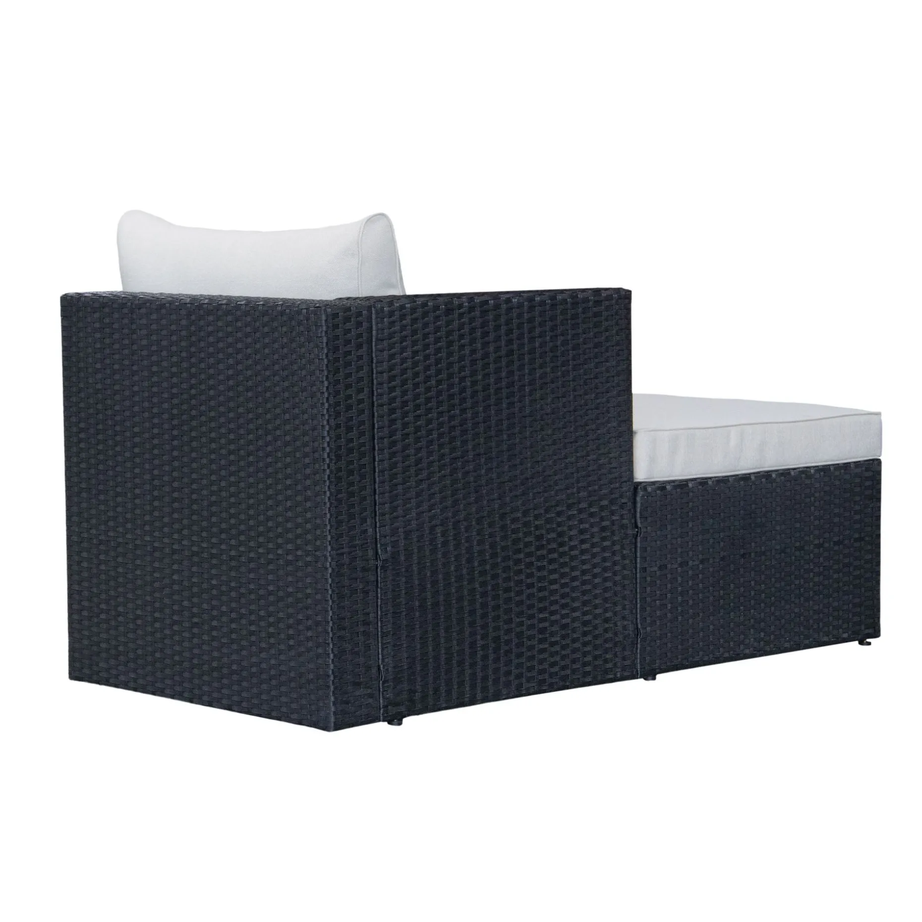 Mendoza l-formet 4-seters sofagruppe i kunstrotting for altan og terrasse