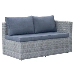 Mendoza l-formet 4-seters sofagruppe i kunstrotting for altan og terrasse