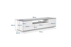 Meni TV-benk 180 cm
