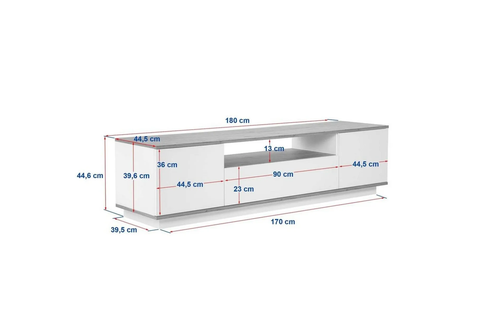Meni TV-benk 180 cm