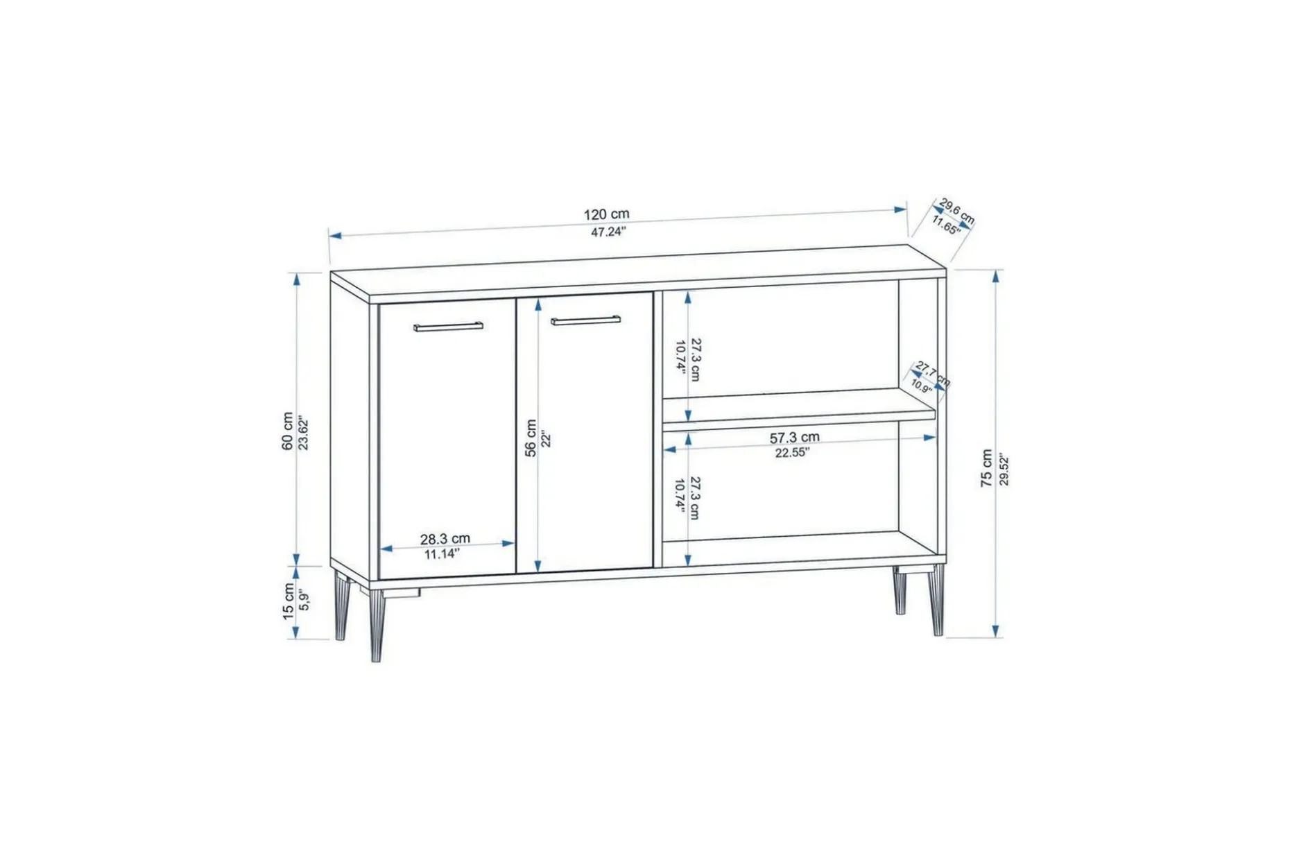 Merion Konsollbord 120 cm